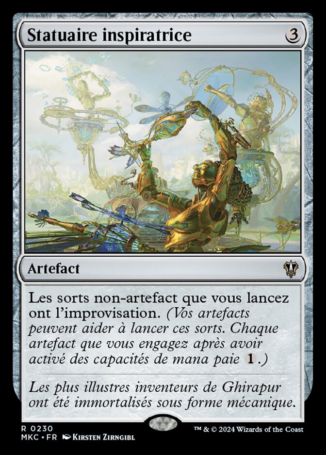 Statuaire inspiratrice