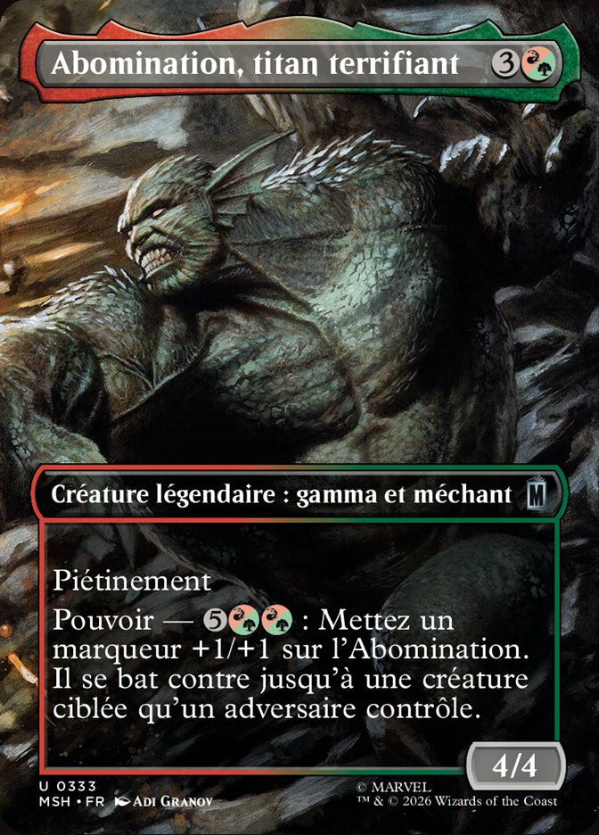 Abomination, titan terrifiant