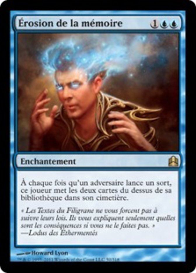 Érosion de la mémoire