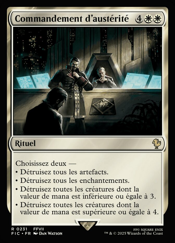 Commandement d'austérité