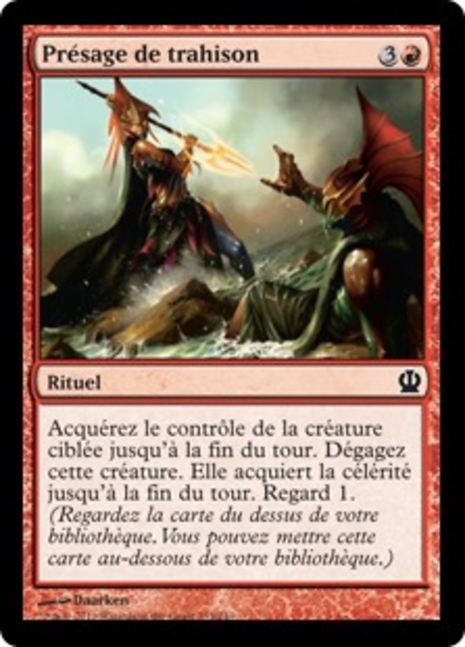 Présage de trahison