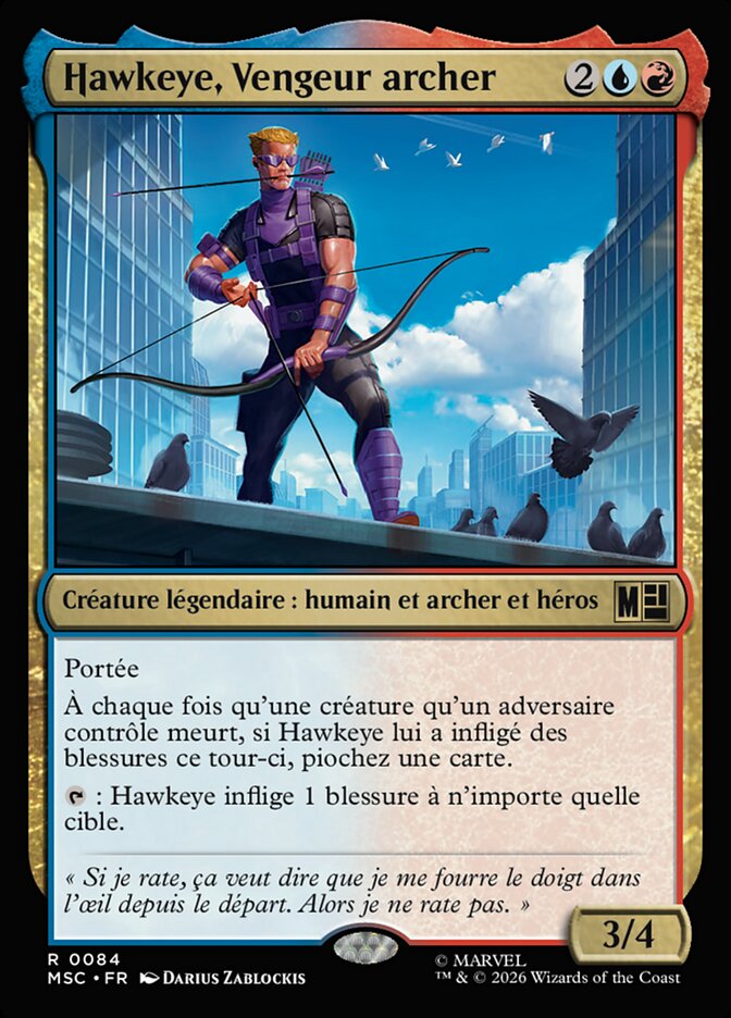 Hawkeye, Vengeur archer
