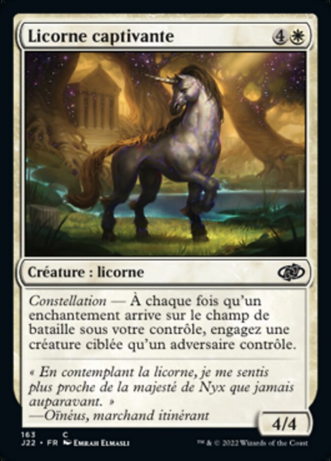 Licorne captivante