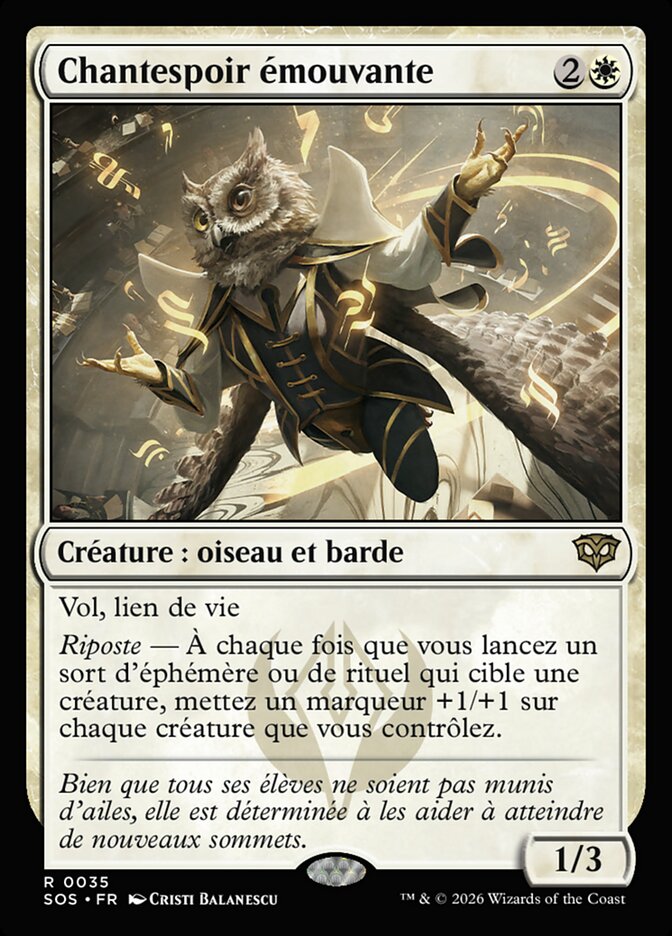 Chantespoir émouvante