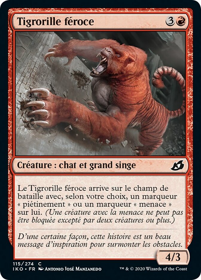 Tigrorille féroce