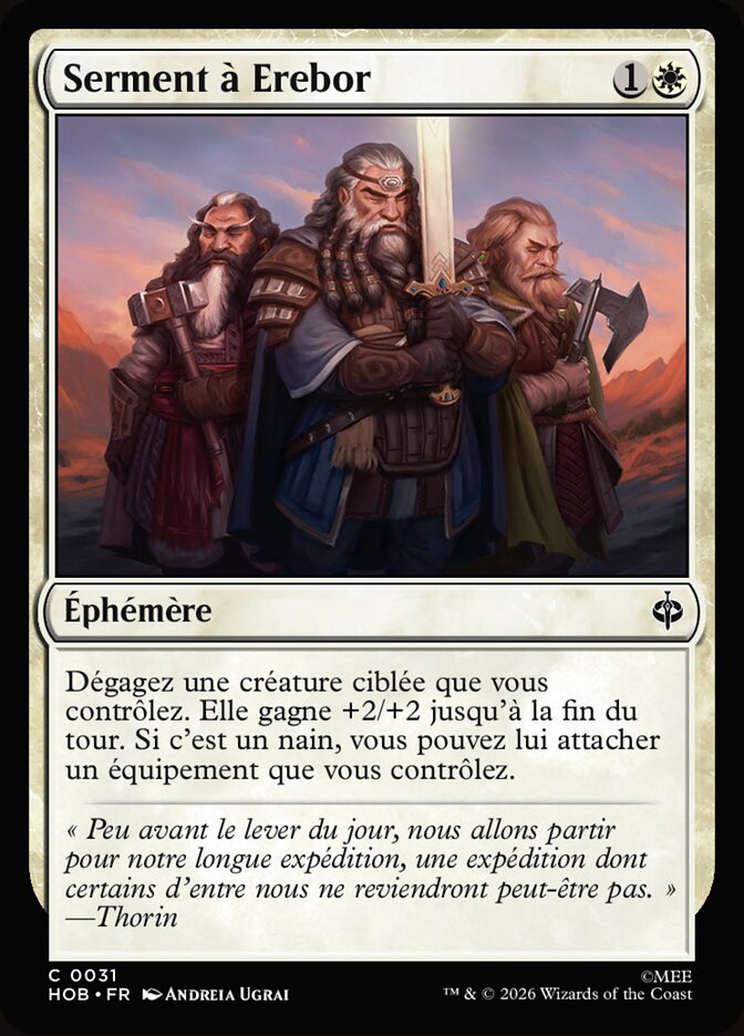 Serment à Erebor