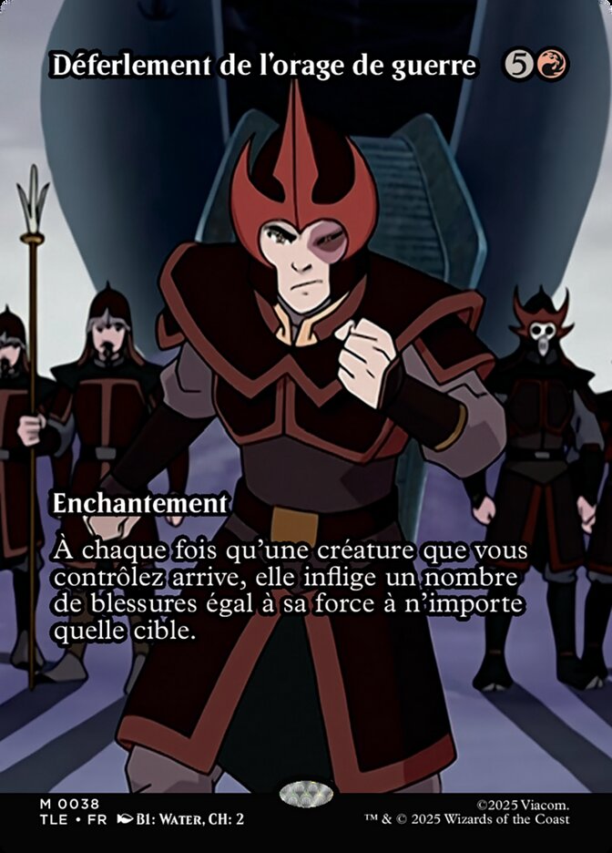 Déferlement de l'orage de guerre