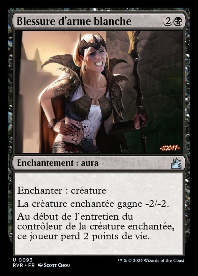 Blessure d'arme blanche