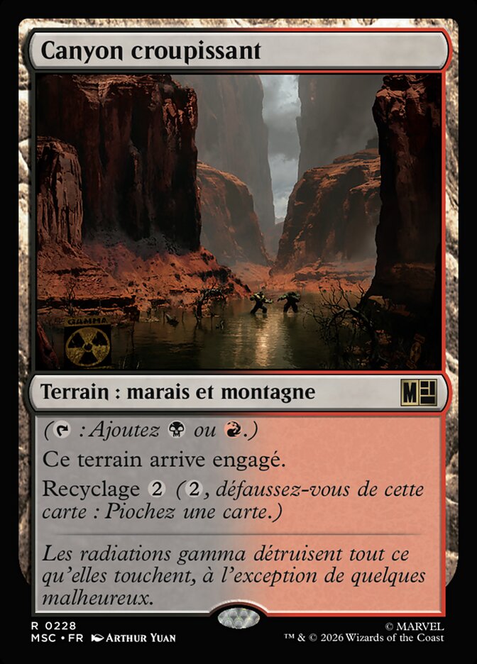 Canyon croupissant