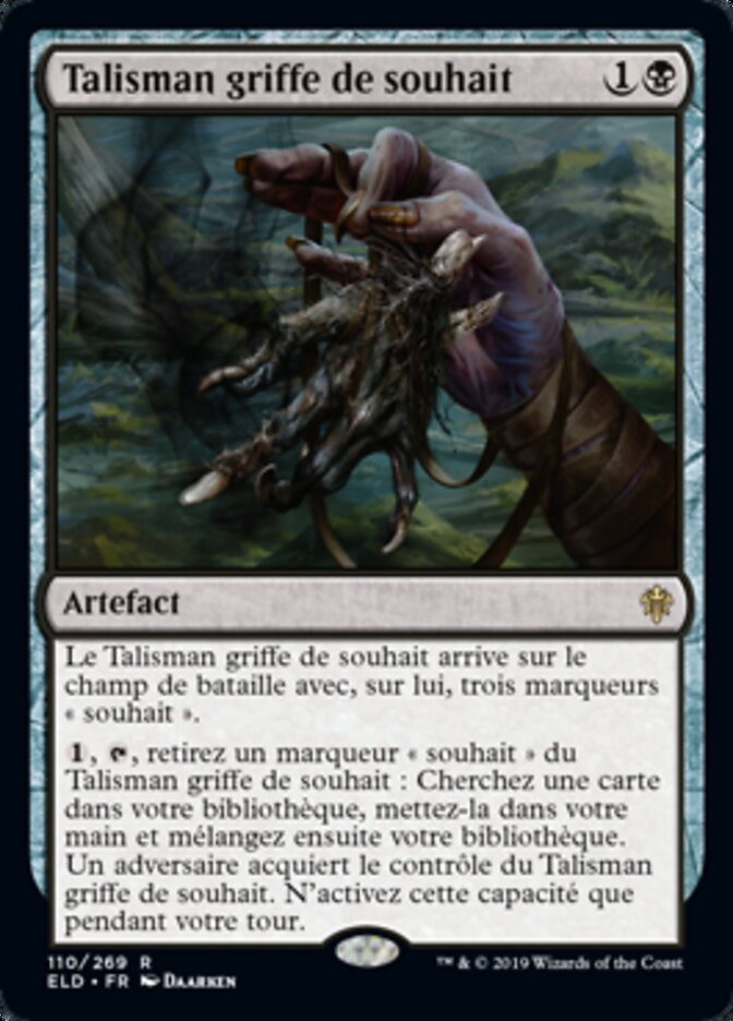 Talisman griffe de souhait