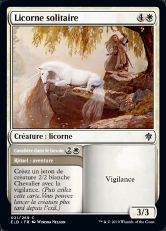 Licorne solitaire