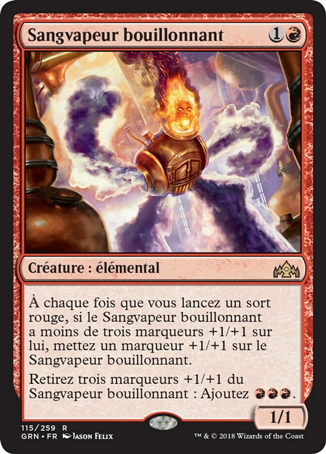 Sangvapeur bouillonnant