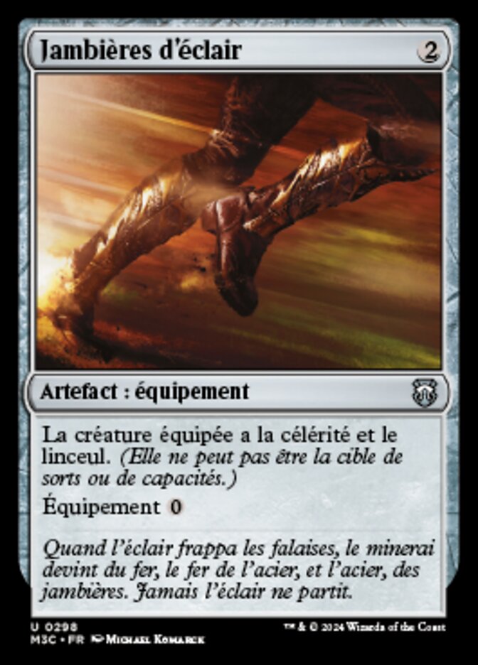 Jambières d'éclair