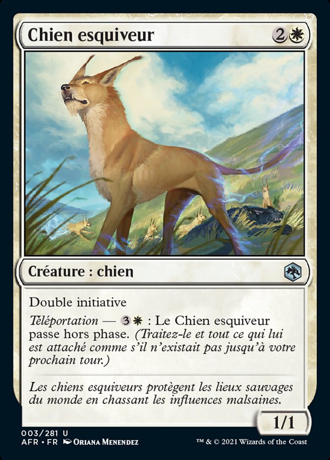 Chien esquiveur