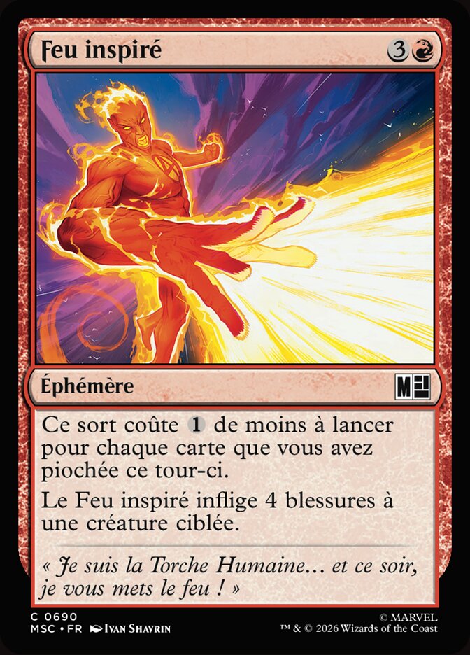 Feu inspiré