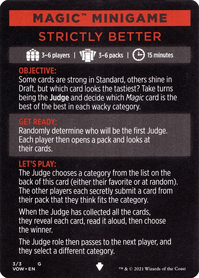 Strictly Better // Strictly Better (cont'd)