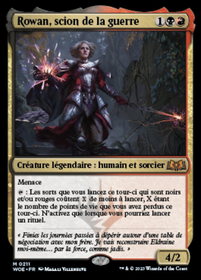 Rowan, scion de la guerre