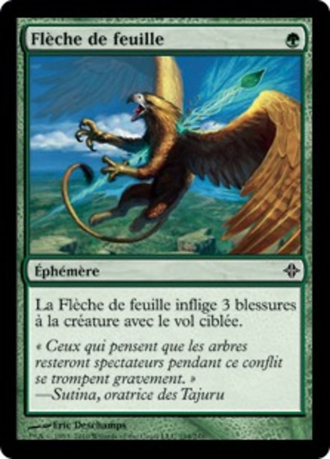 Flèche de feuille