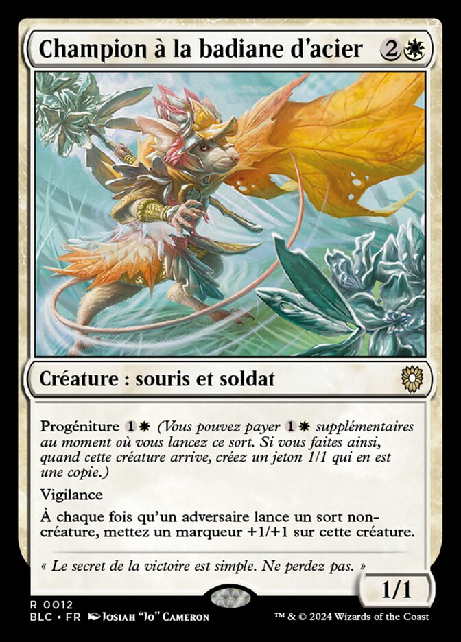 Champion à la badiane d'acier