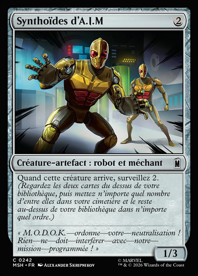 Synthoïdes d'A.I.M