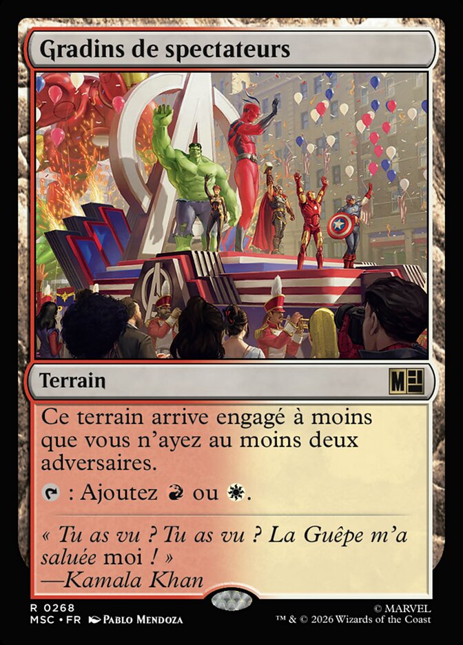 Gradins de spectateurs