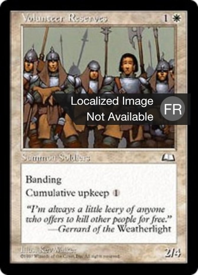 Volontaires réservistes