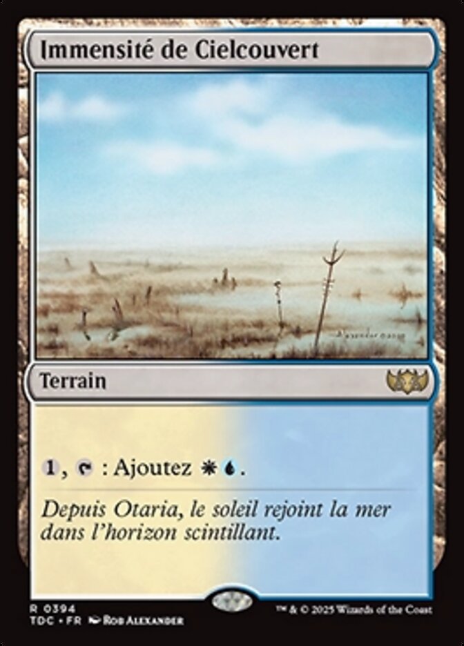 Immensité de Cielcouvert