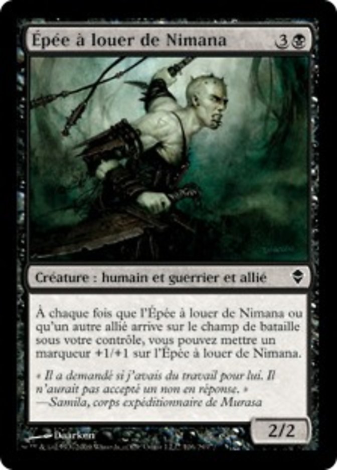 Épée à louer de Nimana