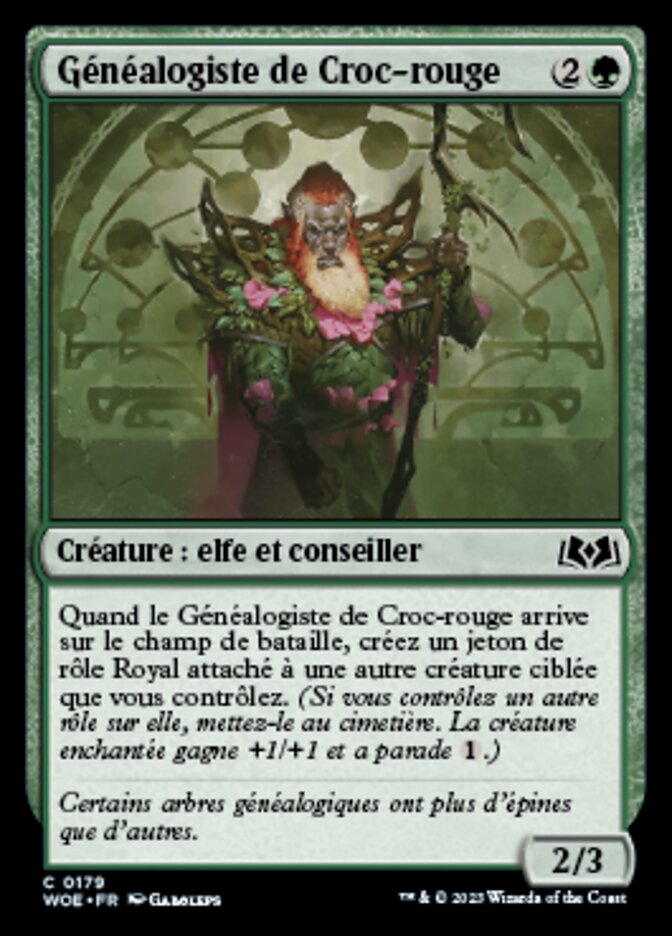 Généalogiste de Croc-rouge