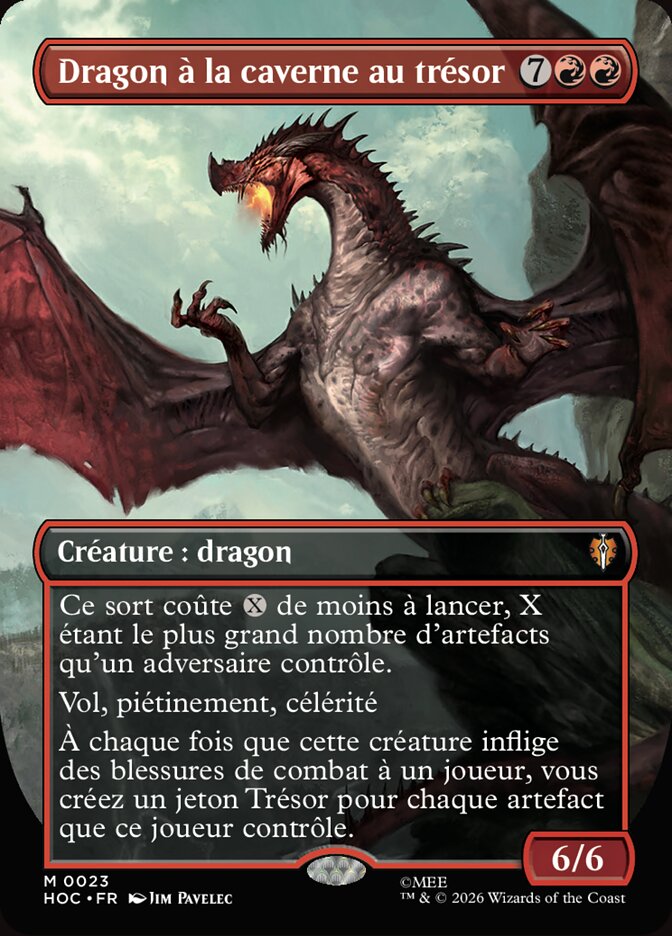 Dragon à la caverne au trésor