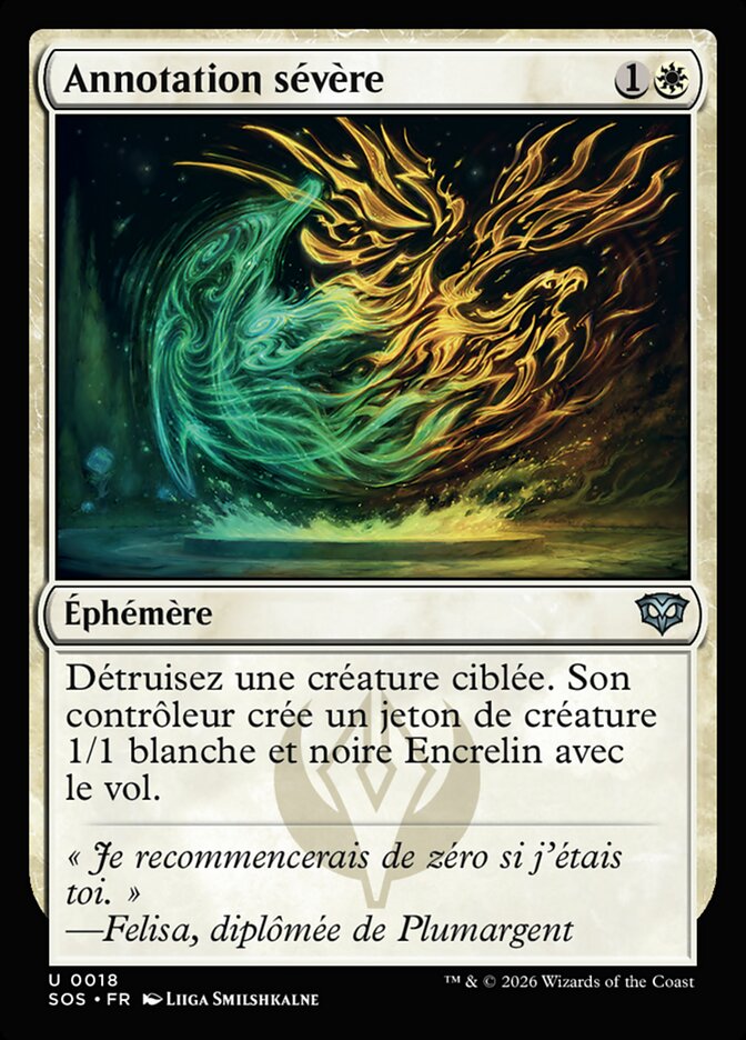 Annotation sévère