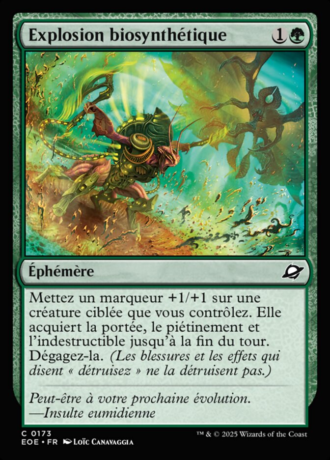 Explosion biosynthétique