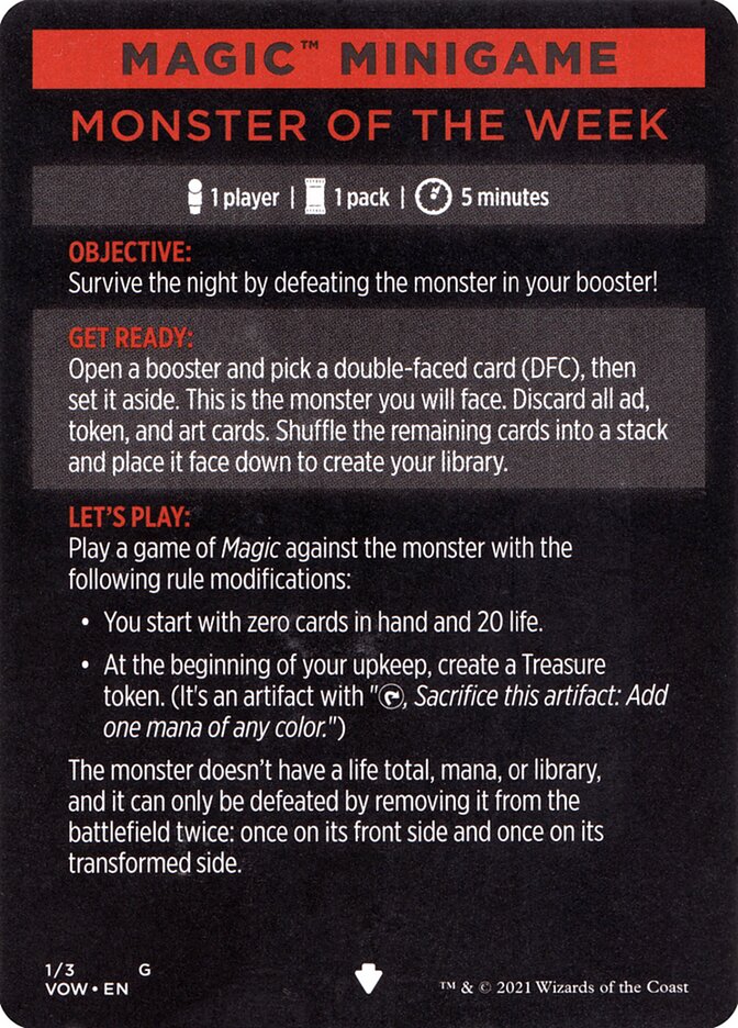 Monster of the Week // Monster of the Week (cont'd)