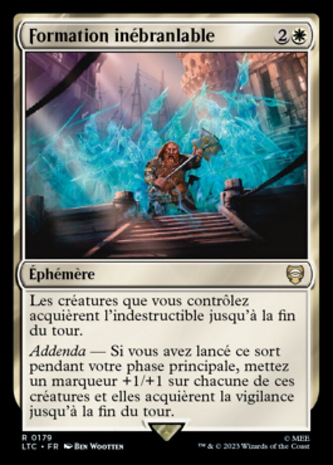 Formation inébranlable