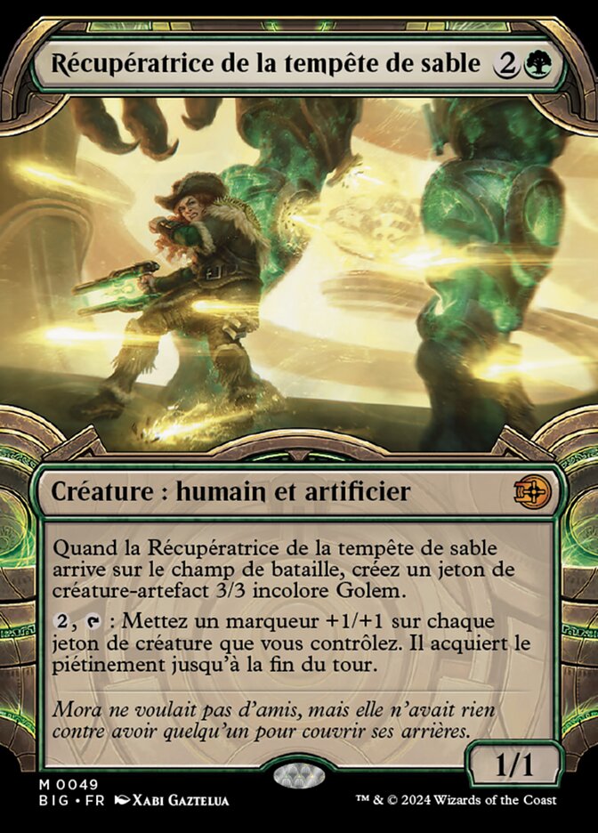 Récupératrice de la tempête de sable