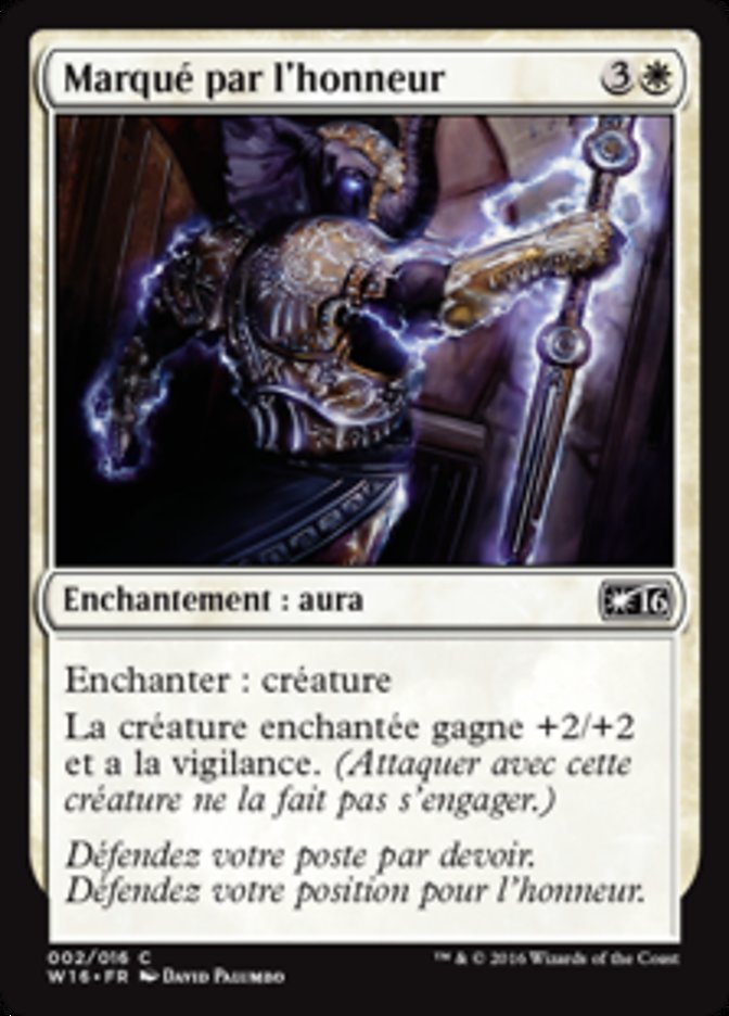 Marqué par l'honneur