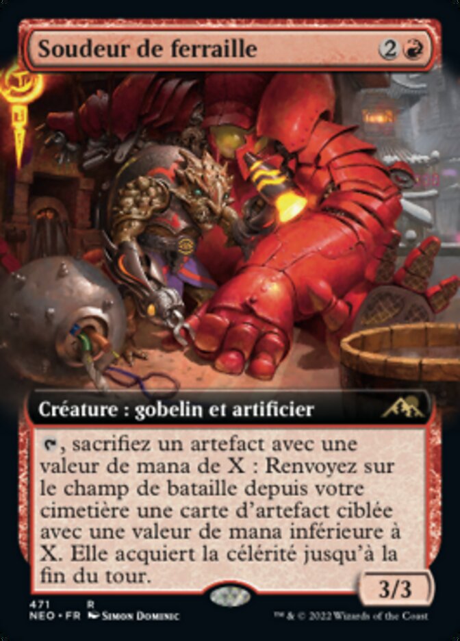 Soudeur de ferraille