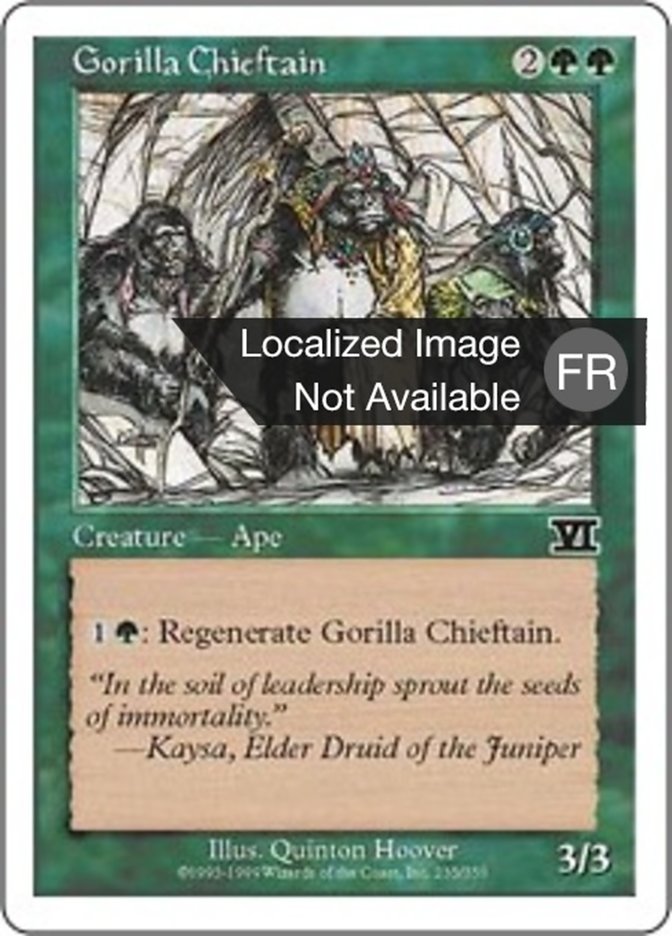 Chef de clan gorille