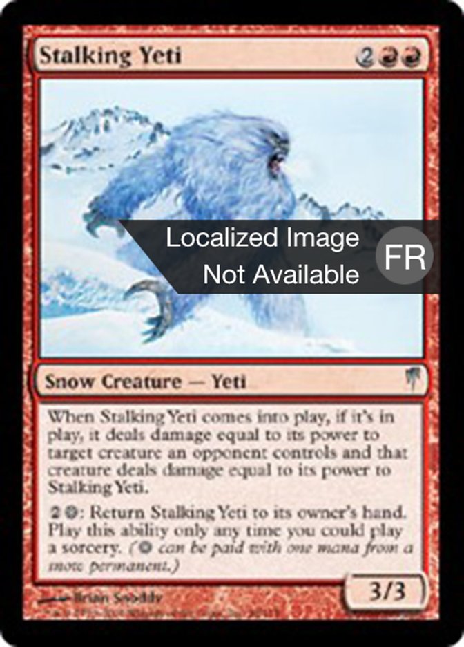 Yeti en chasse