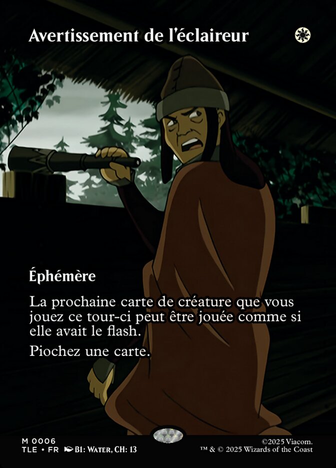 Avertissement de l'éclaireur