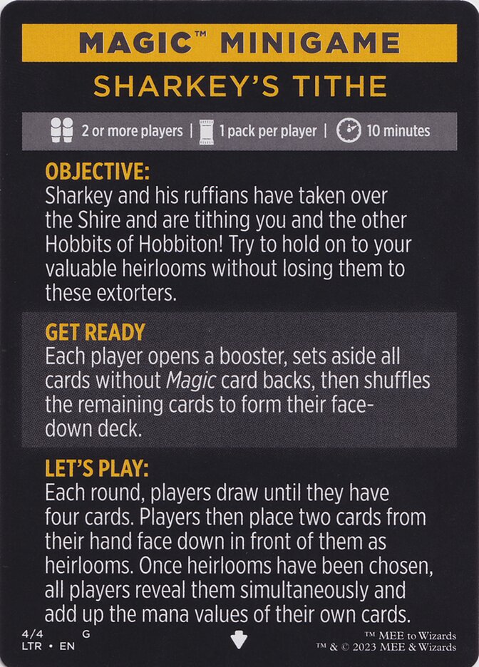 Sharkey's Tithe // Sharkey's Tithe (cont'd)