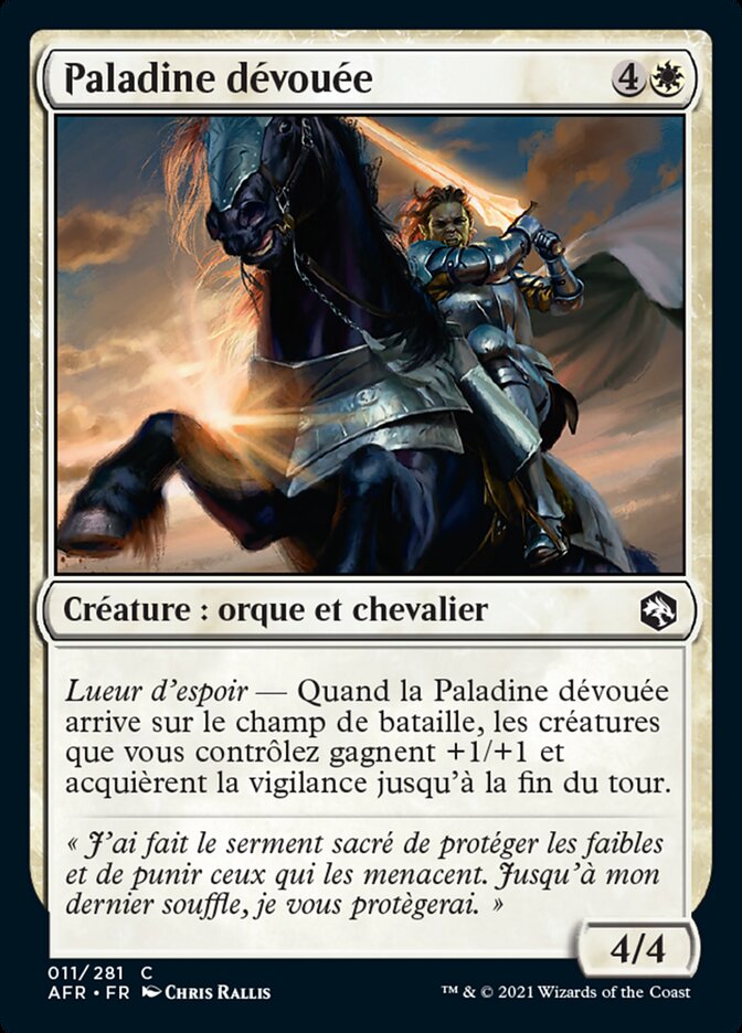 Paladine dévouée