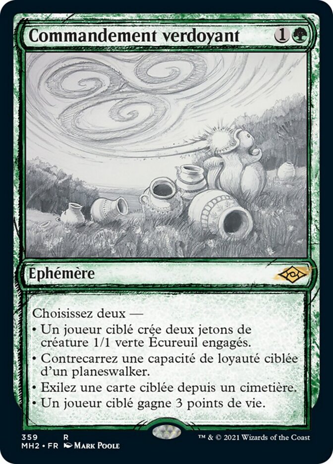 Commandement verdoyant