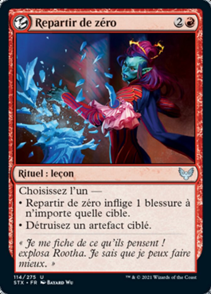Repartir de zéro