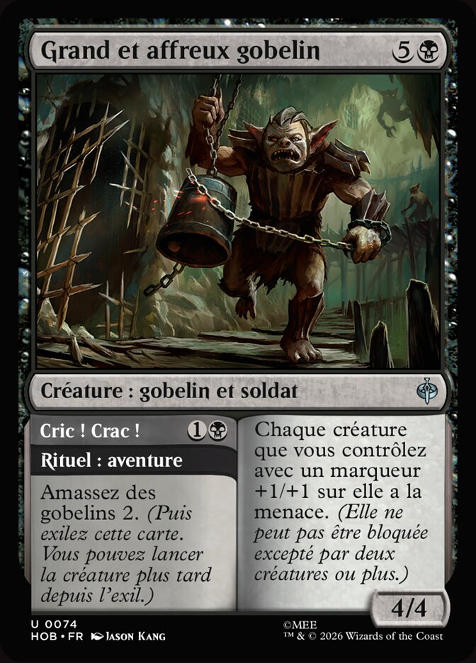 Grand et affreux gobelin