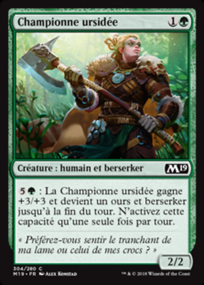 Championne ursidée