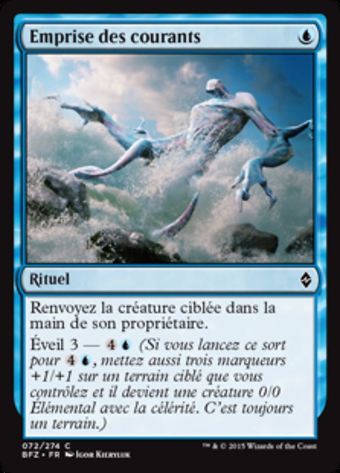 Emprise des courants