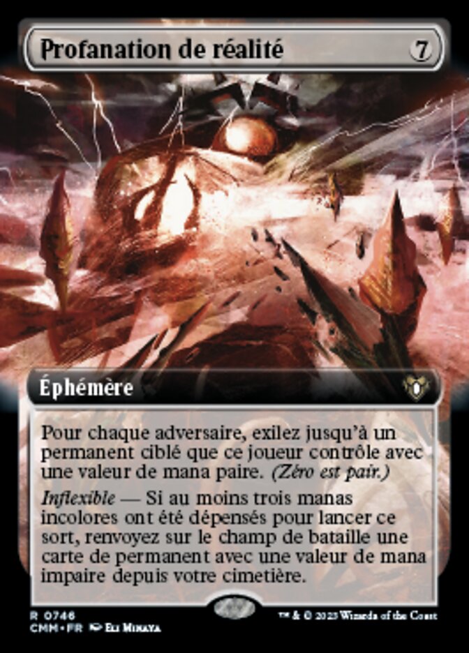 Profanation de réalité