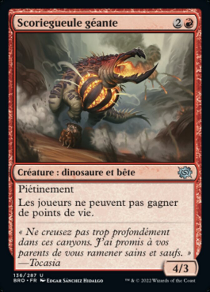 Scoriegueule géante