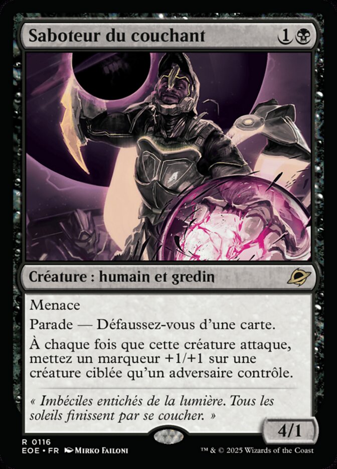 Saboteur du couchant